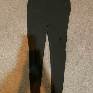 Lululemon mesh green leggings